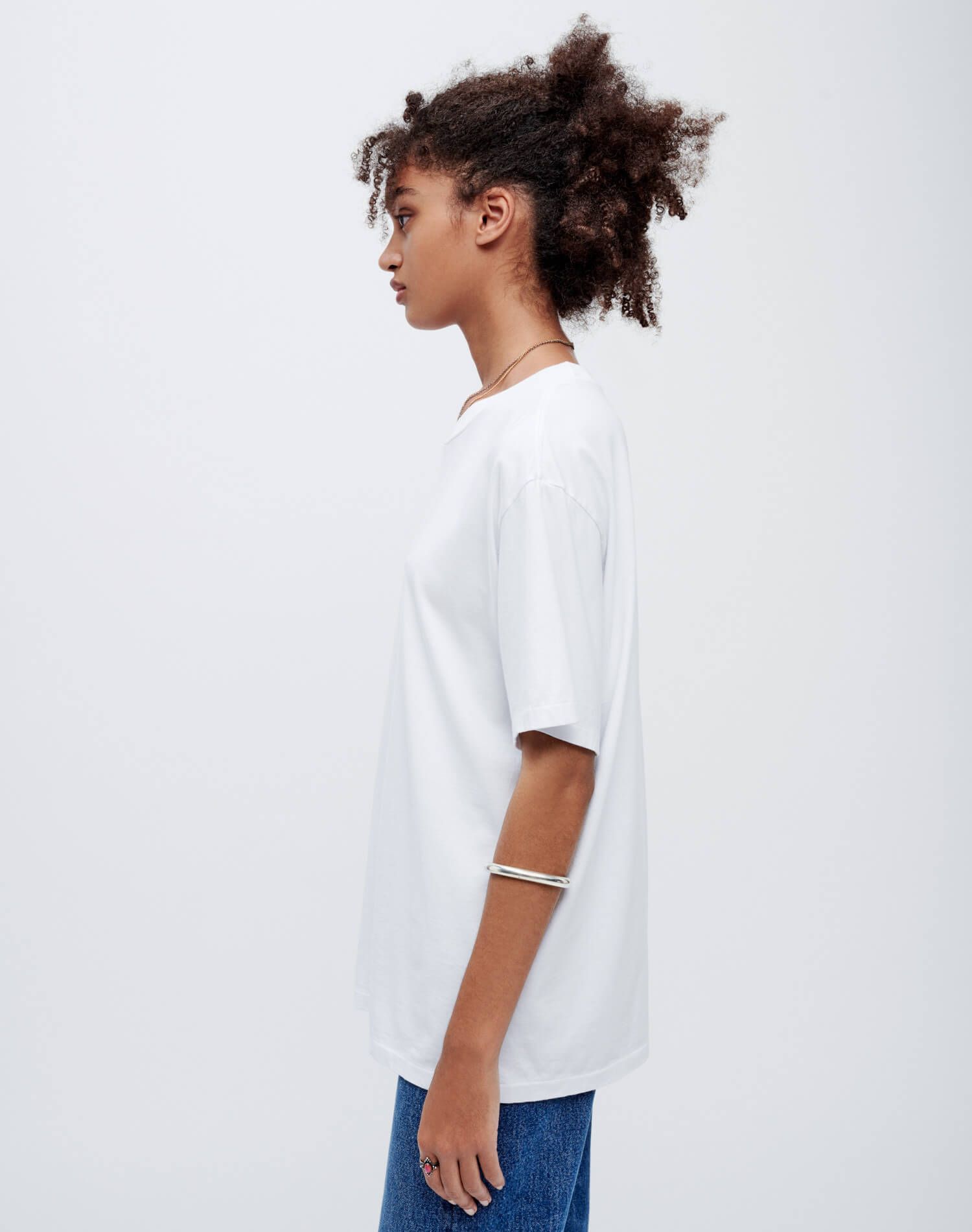 90s Easy Tee - Optic White sold by Re/Done product image thumbnail 4