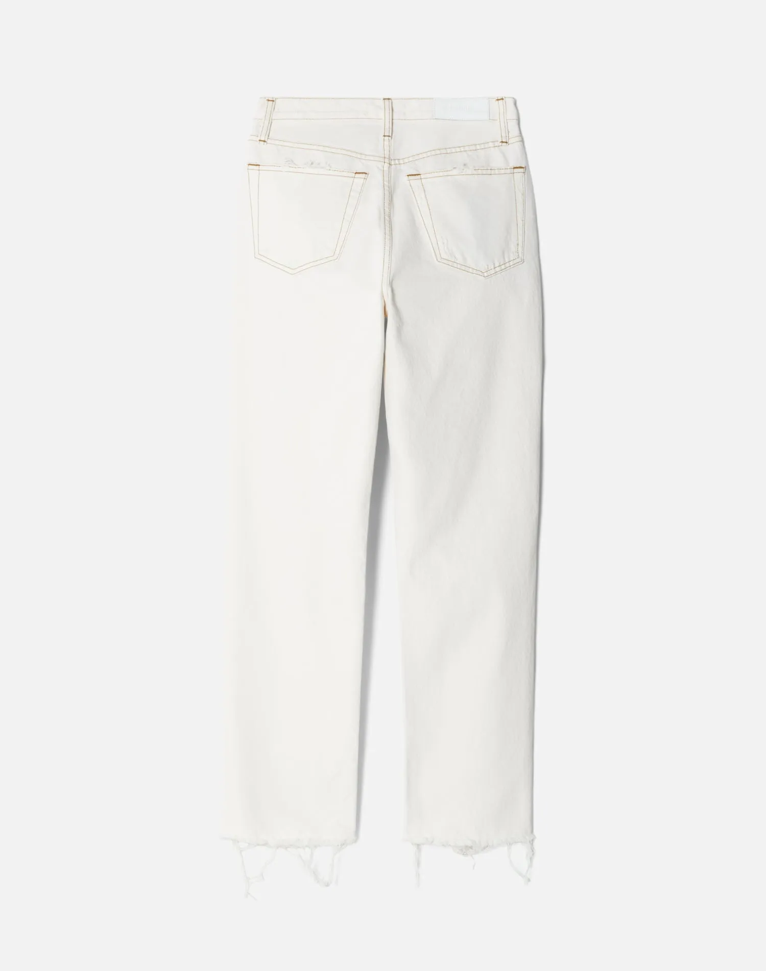 High Rise Stove Pipe - Ripped Vintage White sold by Re/Done product image thumbnail 2