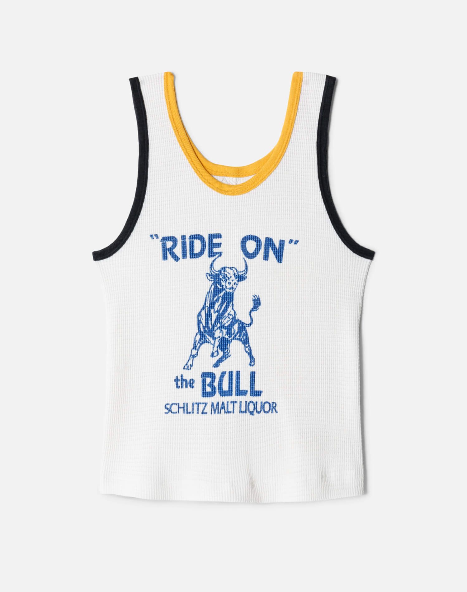 70s Two Tone Waffle Knit Tank Top sold by Re/Done