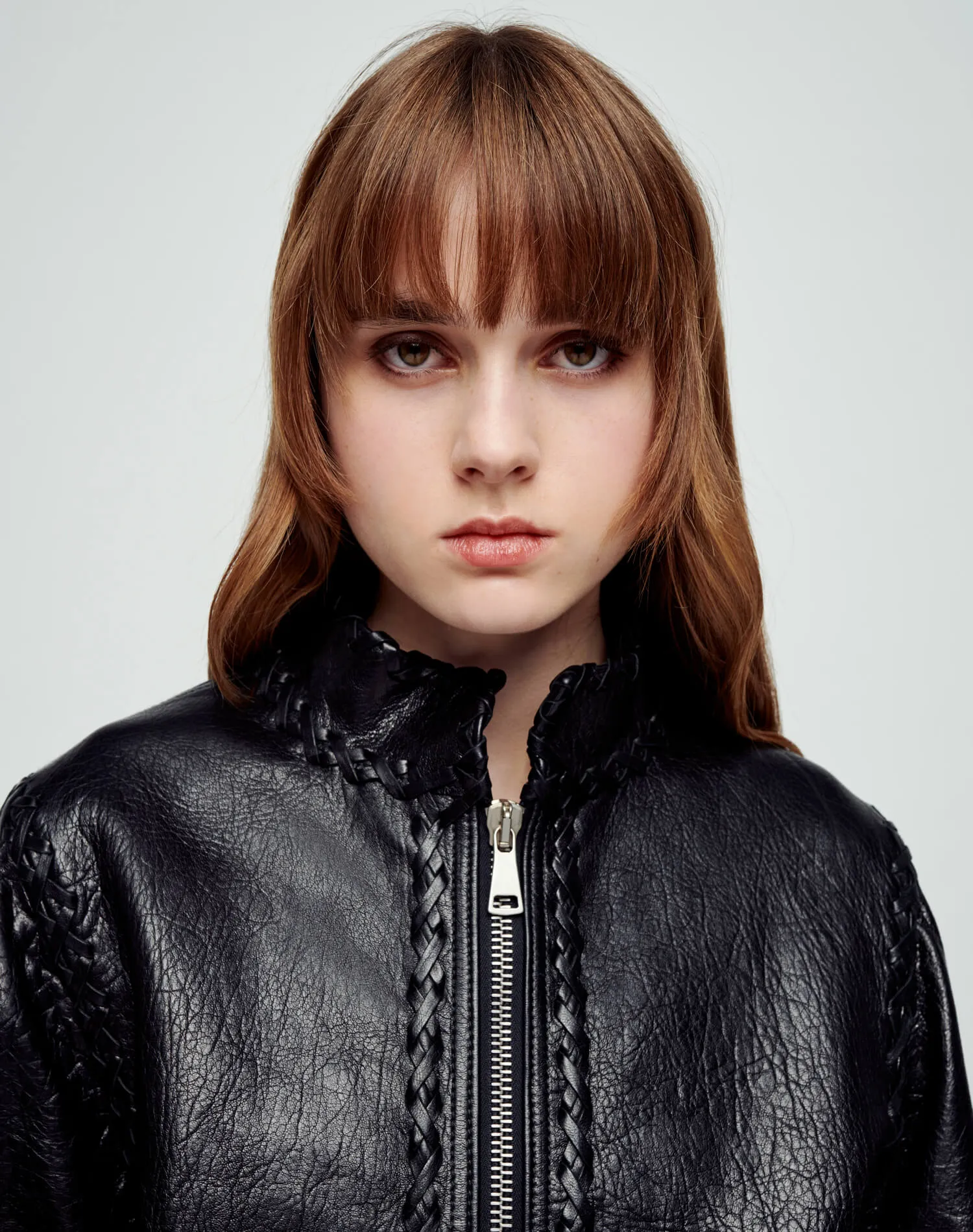 Whipstitch Leather Sport Jacket - Black Leather sold by Re/Done product image thumbnail 2