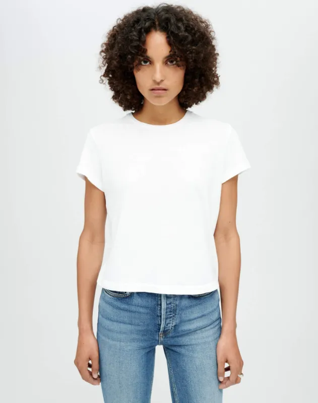 Hanes 1950s Boxy Tee - Optic White sold by Re/Done