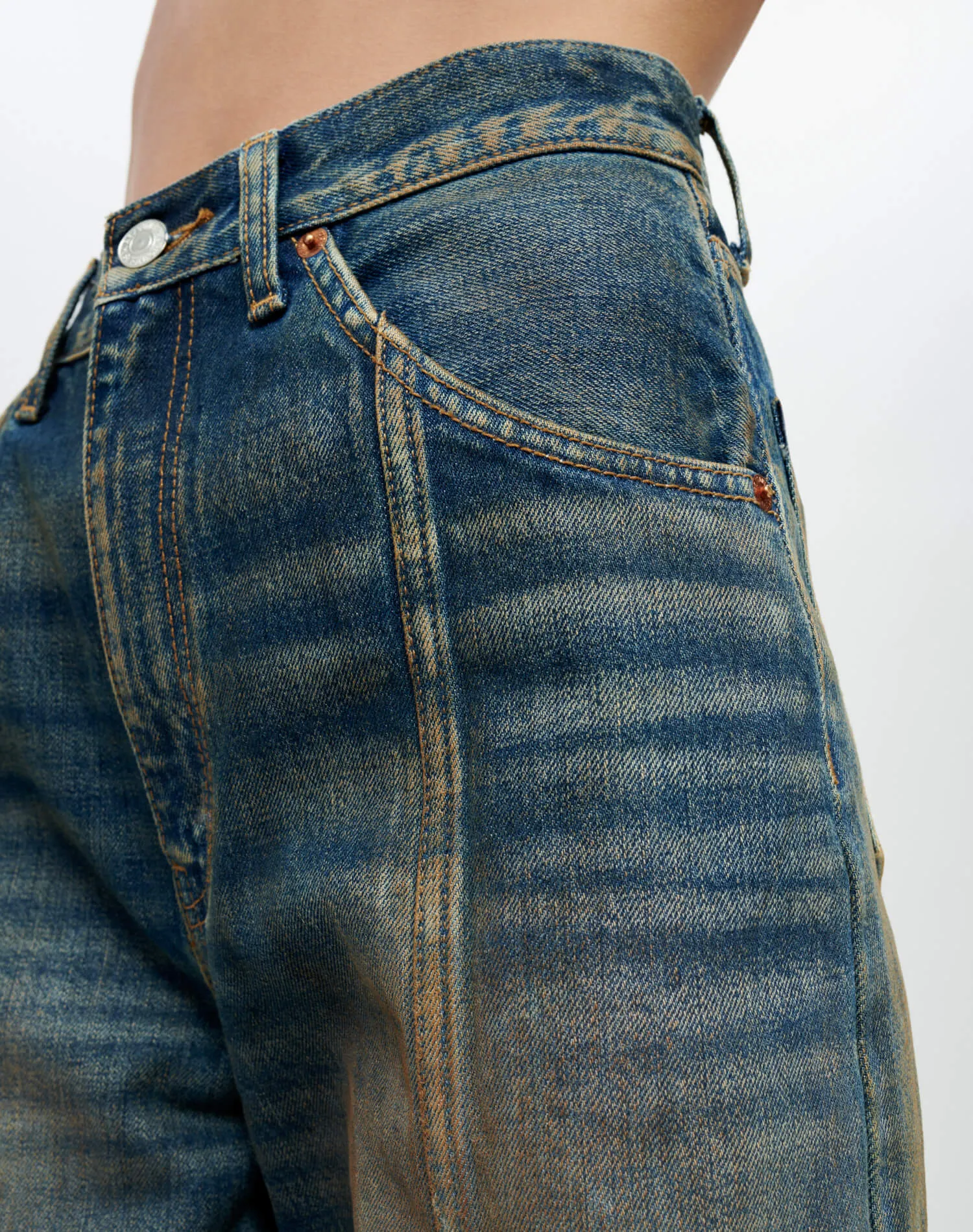 Tailored Jean - Active Indigo sold by Re/Done product image thumbnail 3