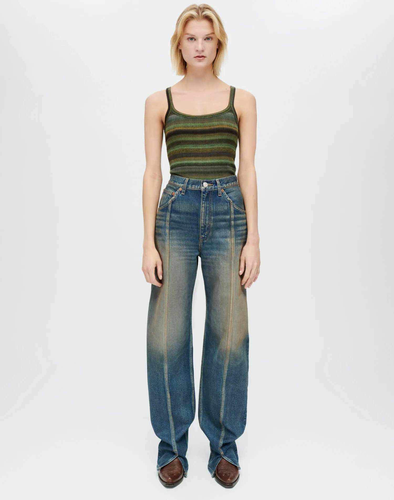 Tailored Jean - Active Indigo sold by Re/Done product image thumbnail 2