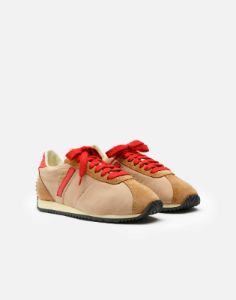 70s Runner Shoe - Tan and Red sold by Re/Done