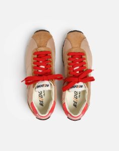 70s Runner Shoe - Tan and Red sold by Re/Done