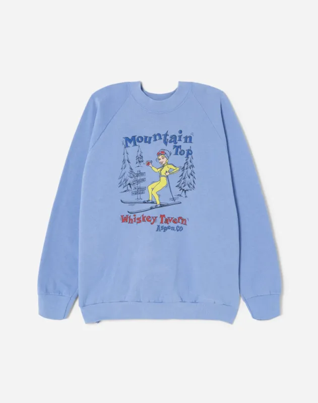 Upcycled "Aspen" Sweatshirt - Periwinkle made by Re/Done