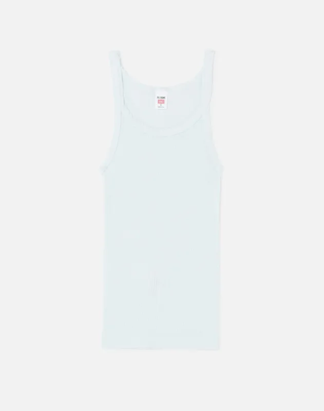 Ribbed Tank - Pale Blue sold by Re/Done