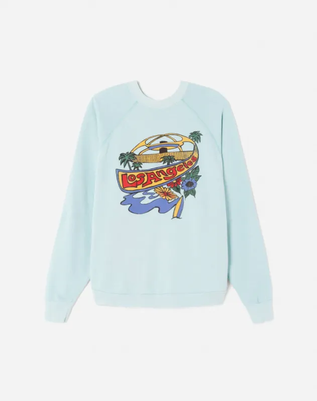 Upcycled "LAX" Sweatshirt - Mint made by Re/Done