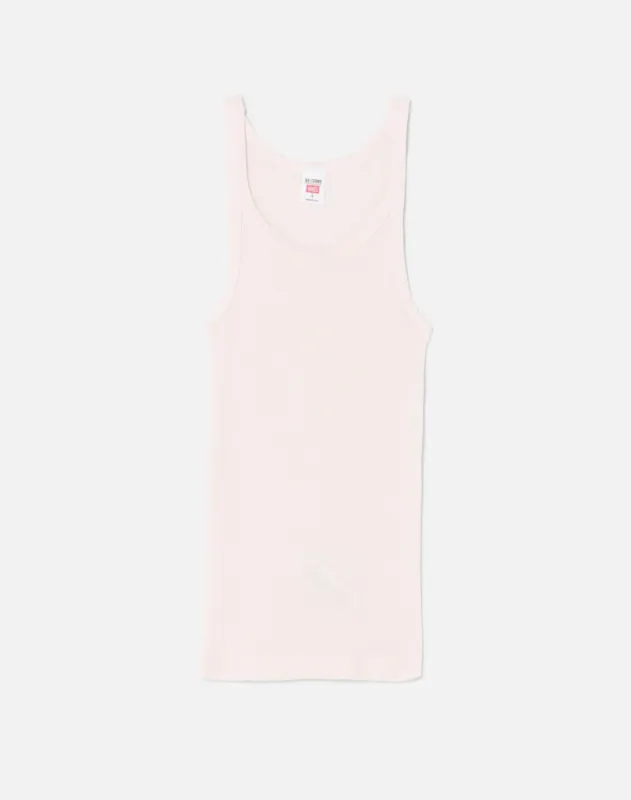 Ribbed Tank - Pink sold by Re/Done