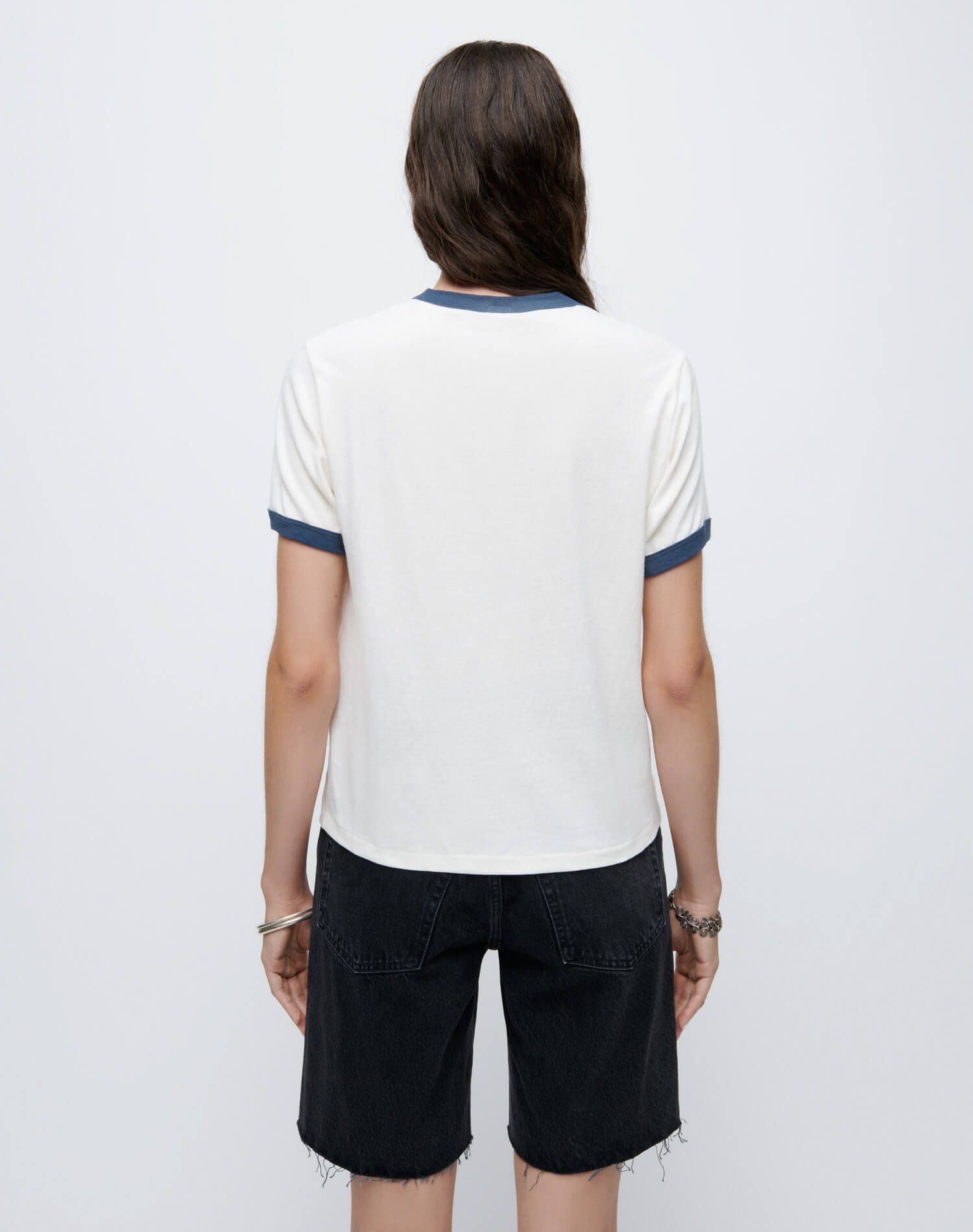 Ringer "Dracula Sucks" Tee - Vintage Ivory with Midnight sold by Re/Done product image thumbnail 5