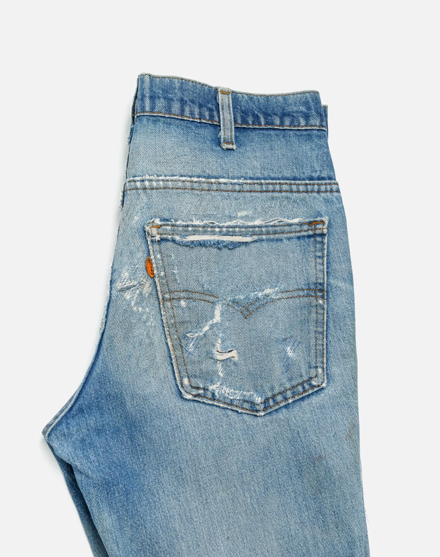 70s Repaired Distressed Levi's 517 sold by Re/Done product image thumbnail 3