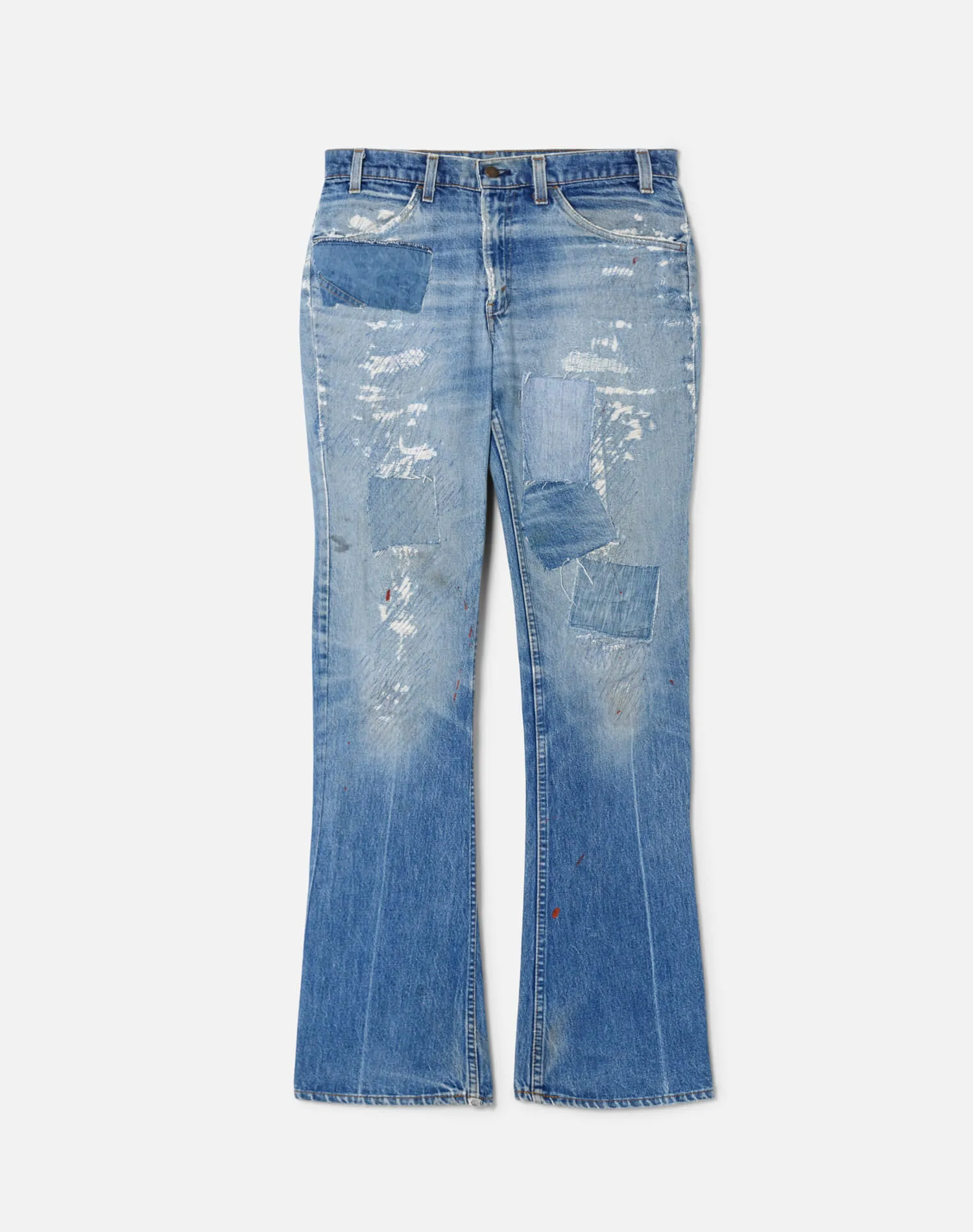 70s Repaired Distressed Levi's 517 sold by Re/Done