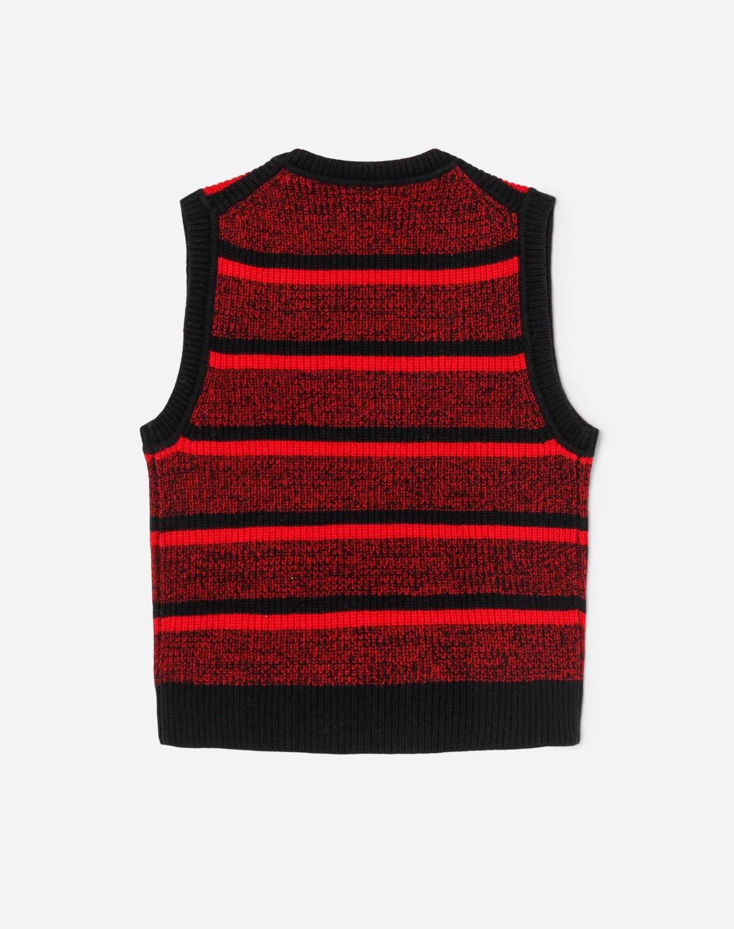 U Neck Sweater Vest - Red Black Stripe sold by Re/Done product image thumbnail 2