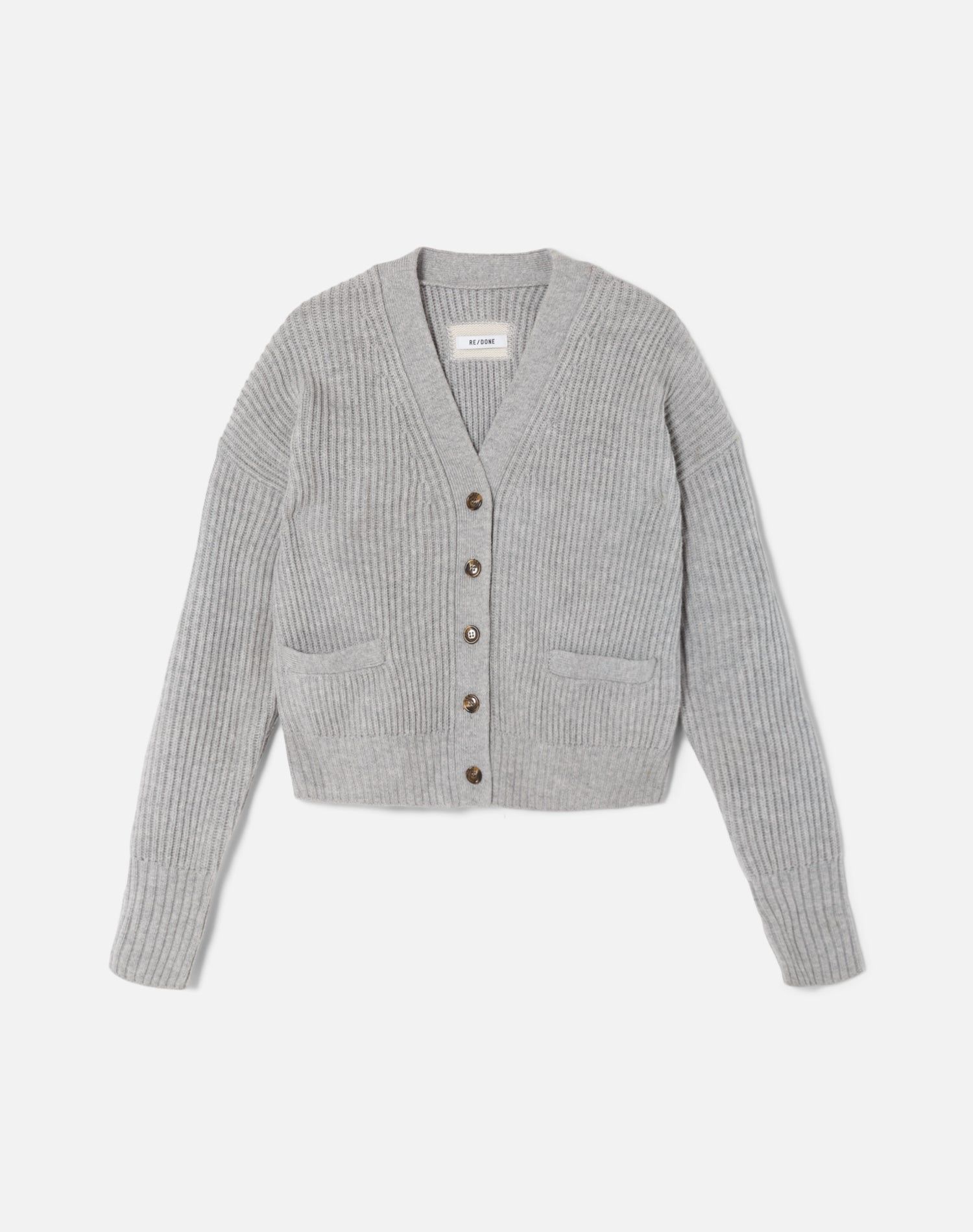 Cashmere Cardigan - Heather Grey sold by Re/Done