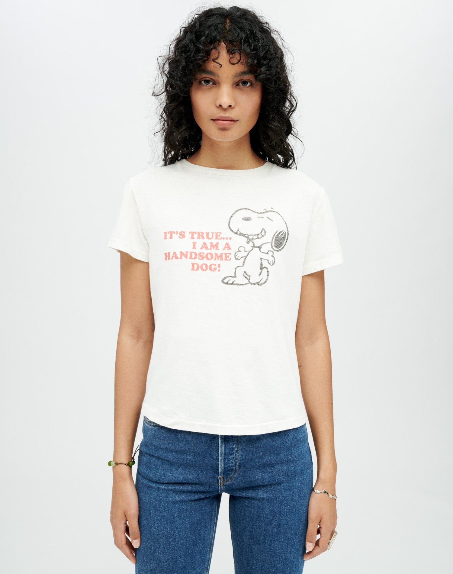 Classic Tee "Snoopy Handsome" - Vintage White sold by Re/Done product image thumbnail 2
