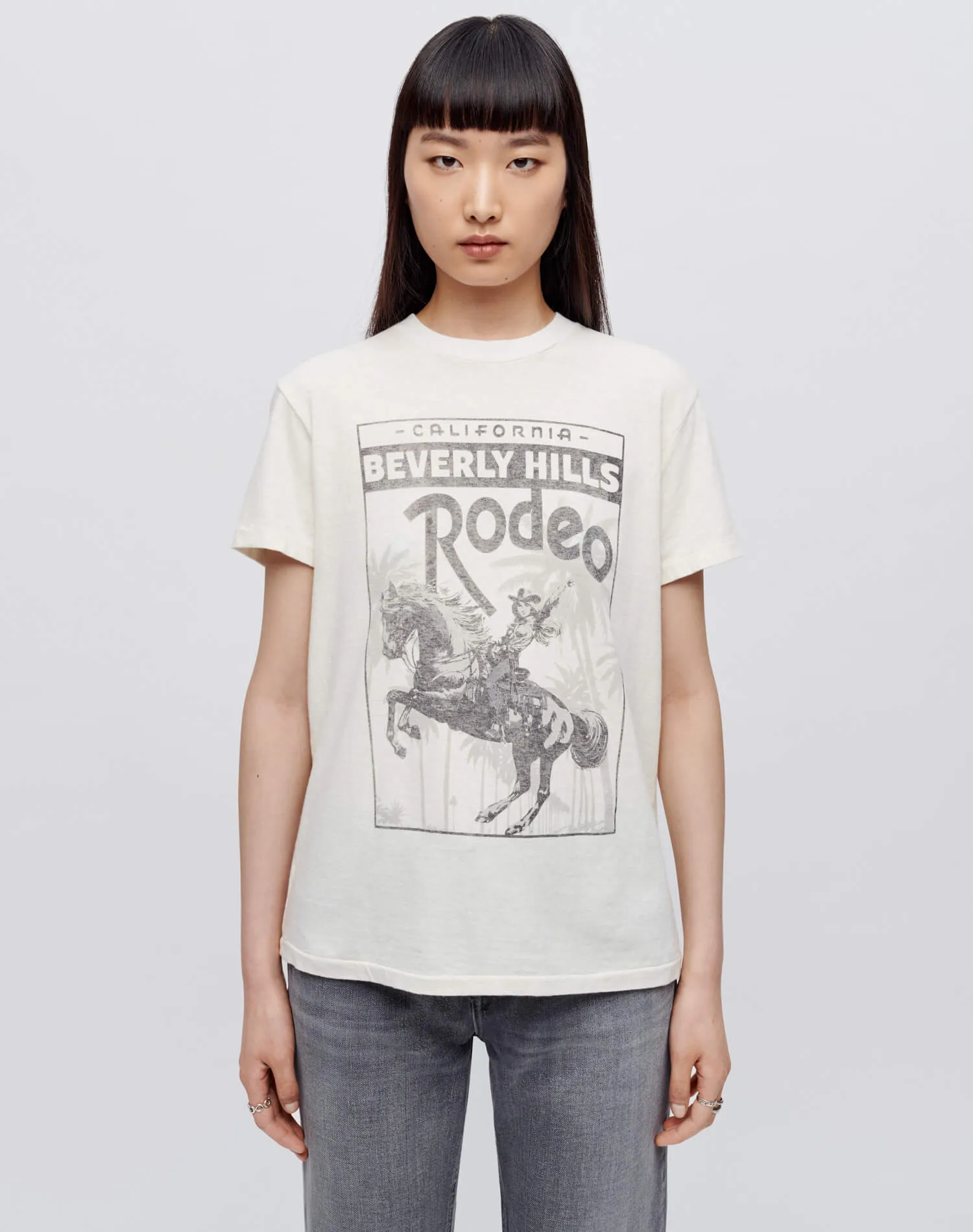 70s Loose "Rodeo Drive" Tee - Vintage White sold by Re/Done