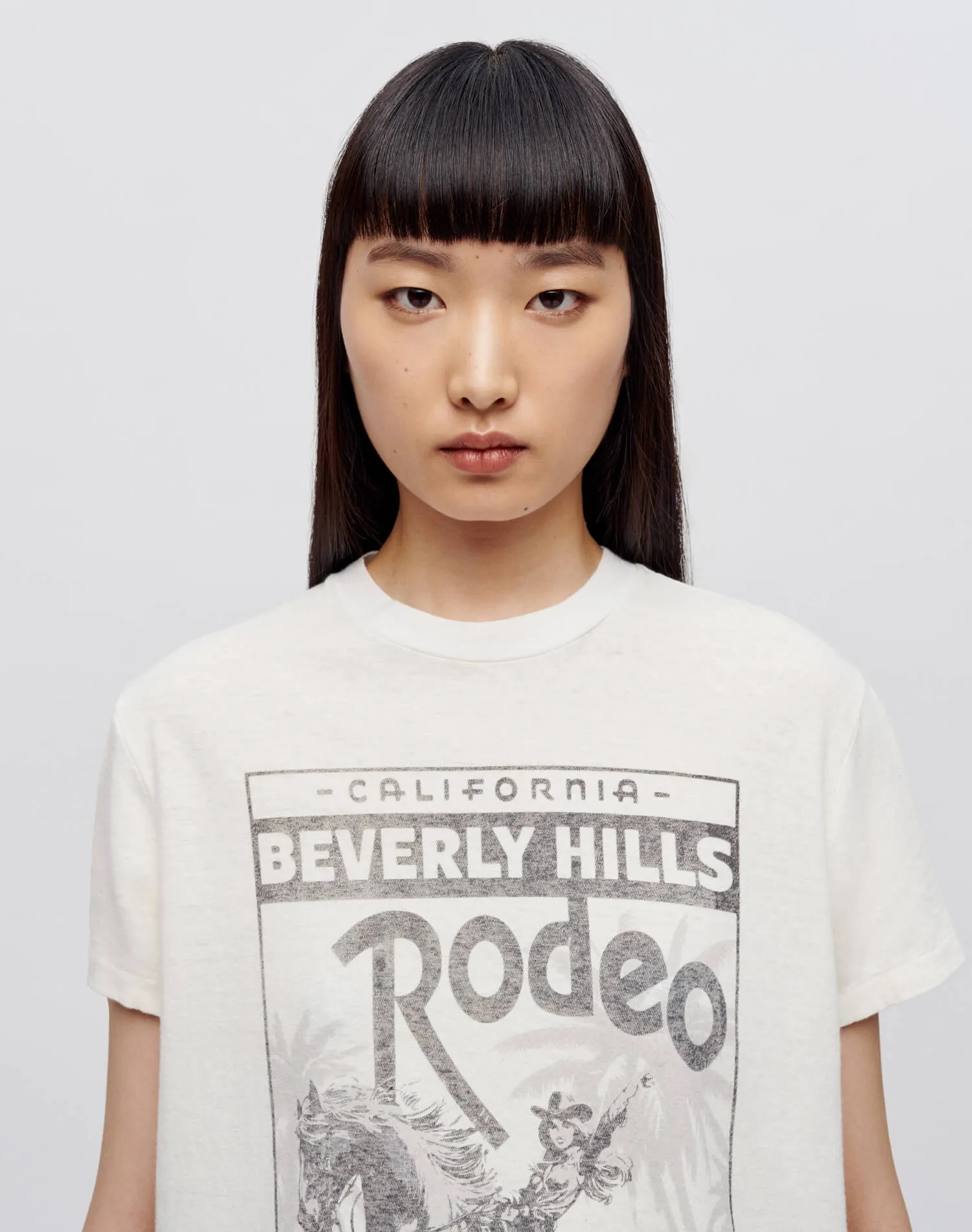 70s Loose "Rodeo Drive" Tee - Vintage White sold by Re/Done product image thumbnail 3