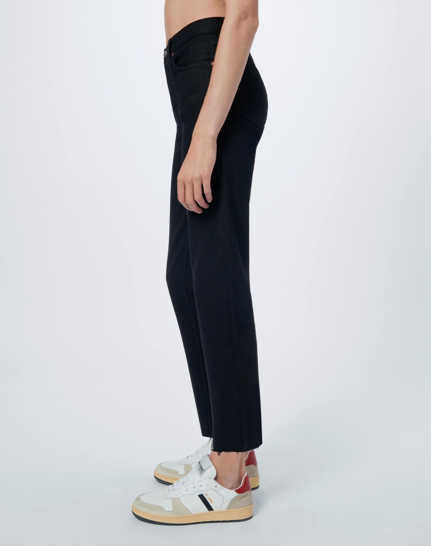 Comfort Stretch High Rise Stove Pipe - Jet Black sold by Re/Done product image thumbnail 3