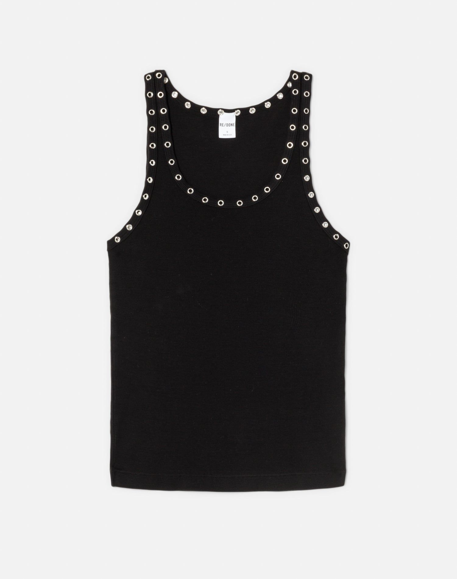 Eyelet Tank - Black sold by Re/Done