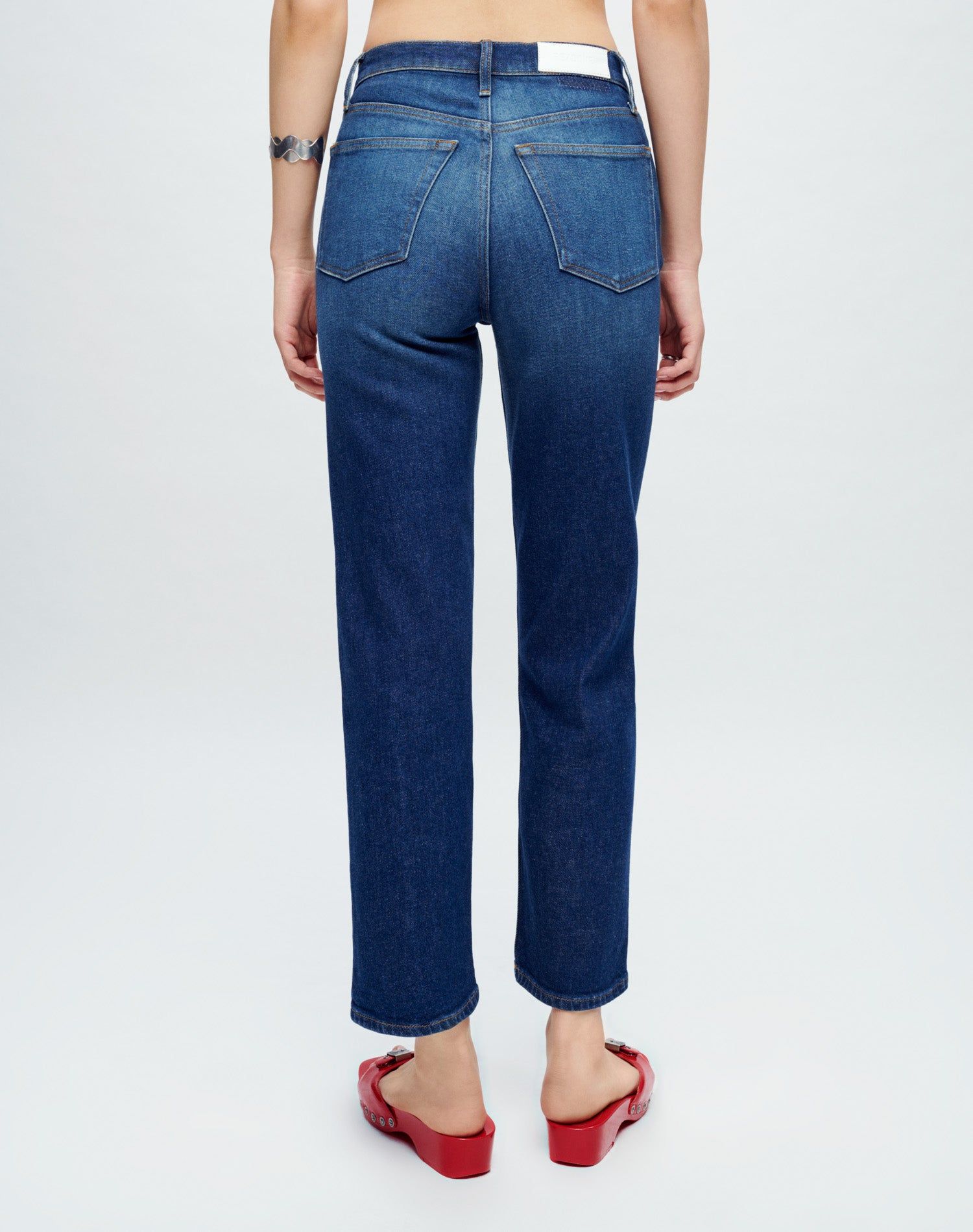 Comfort Stretch High Rise Stove Pipe - Deep Sapphire sold by Re/Done product image thumbnail 4