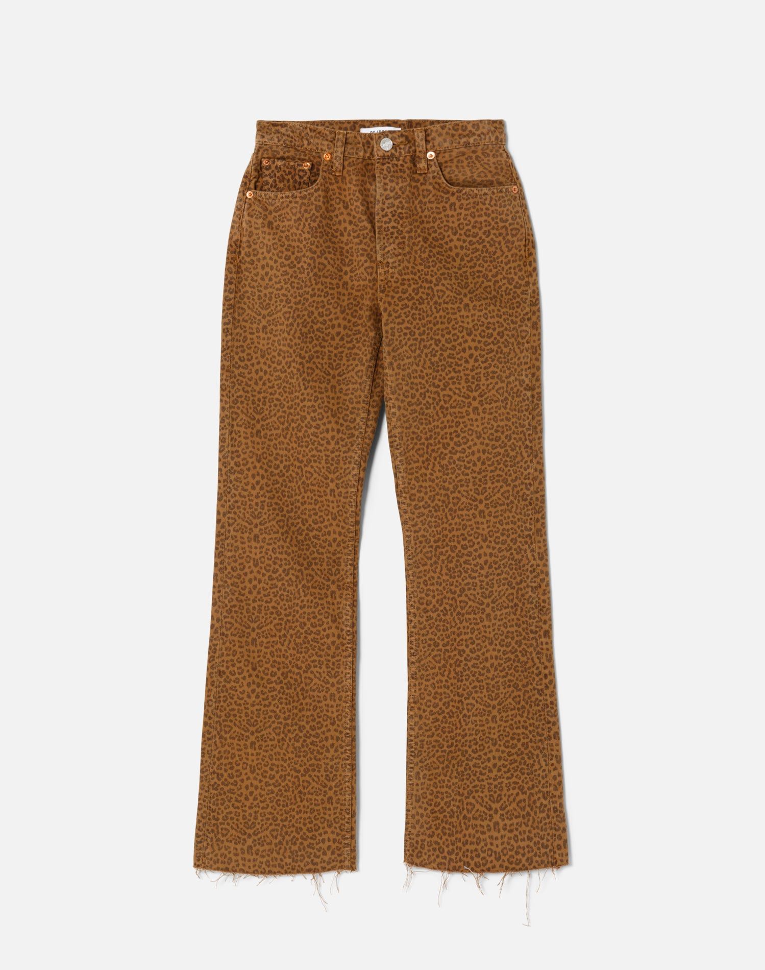 70s Bootcut - Leopard Twill sold by Re/Done