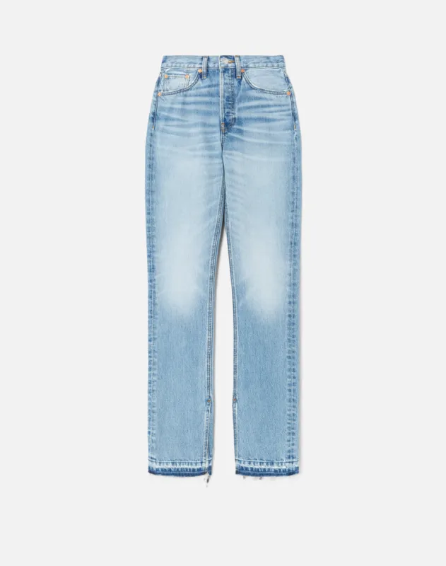 High Rise Skinny Boot - Opal Indigo made by Re/Done