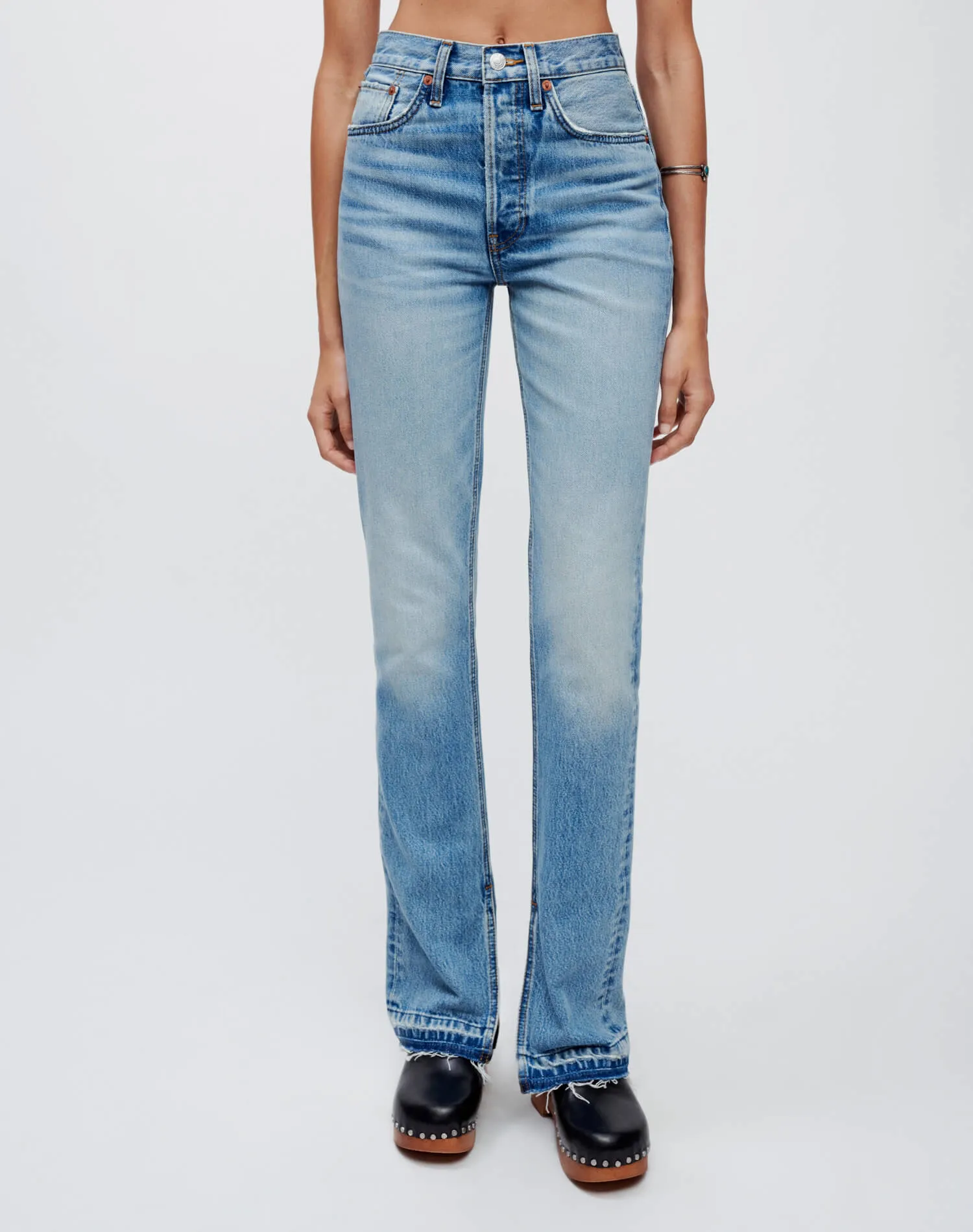 High Rise Skinny Boot - Opal Indigo sold by Re/Done product image thumbnail 3