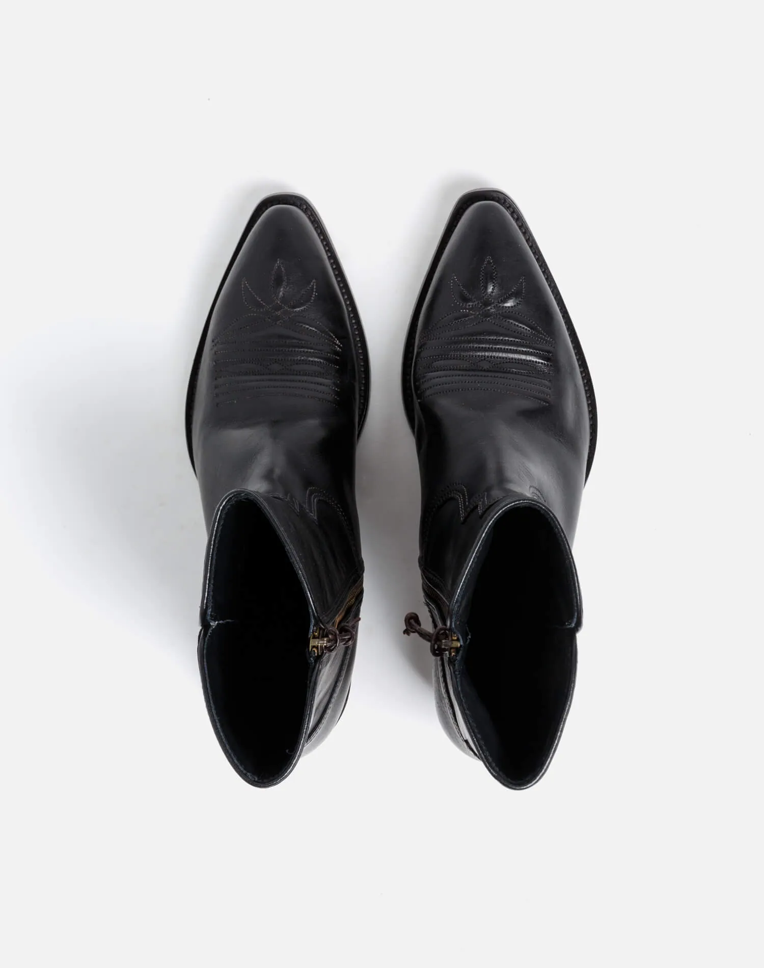 Western Boot - Black Leather sold by Re/Done product image thumbnail 3