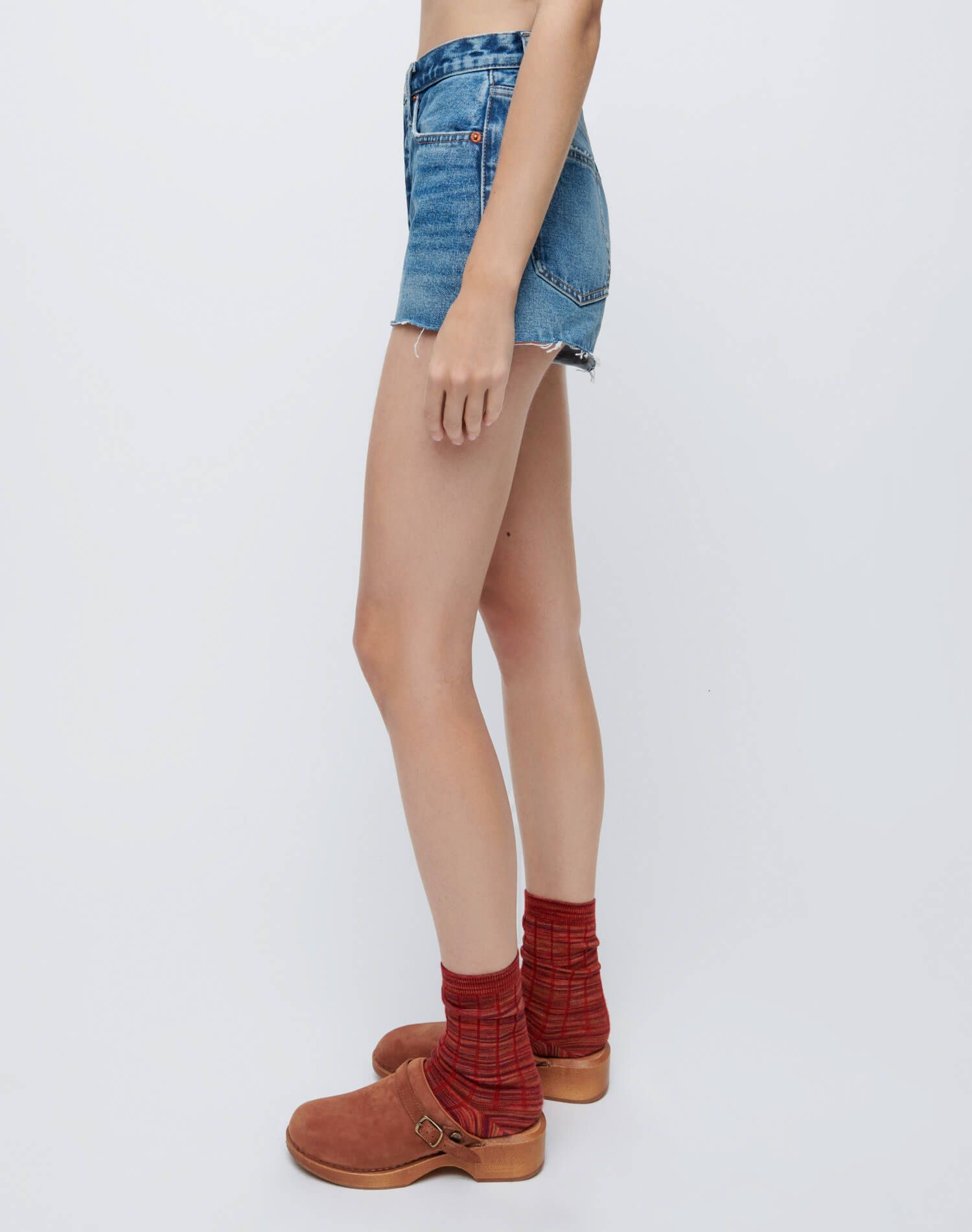 70s High Rise Short - Arroyo Blue sold by Re/Done product image thumbnail 3