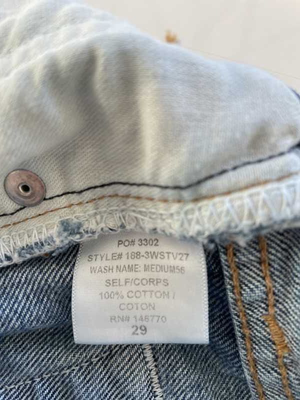 High Rise Stove Pipe in Wash Medium 56 sold by Re/Done product image thumbnail 3