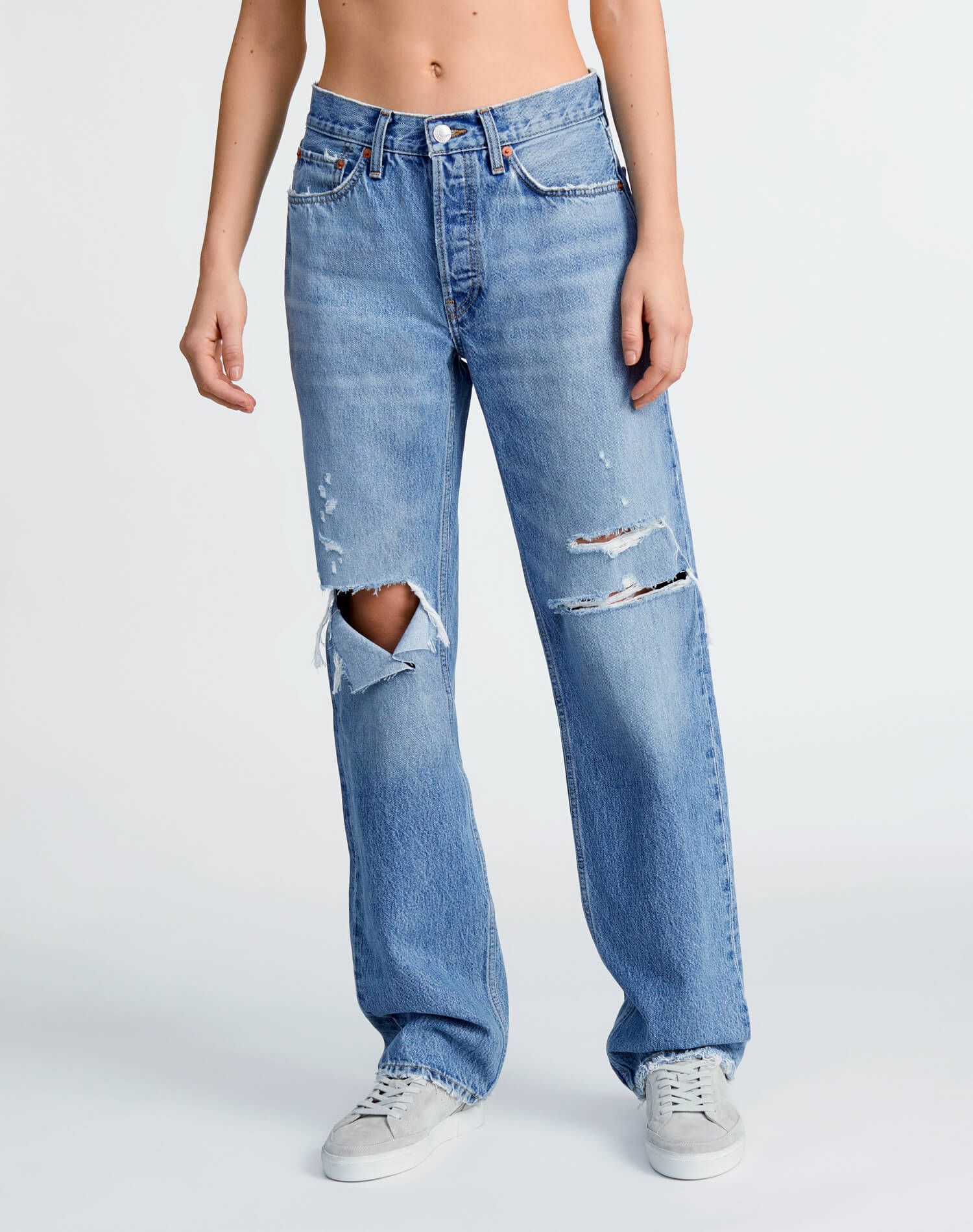 90s Comfy Jean - Sunfaded Destroy sold by Re/Done product image thumbnail 3
