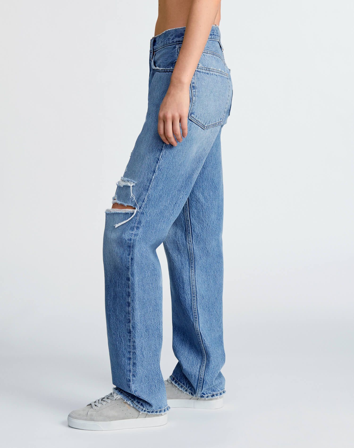 90s Comfy Jean - Sunfaded Destroy sold by Re/Done product image thumbnail 5