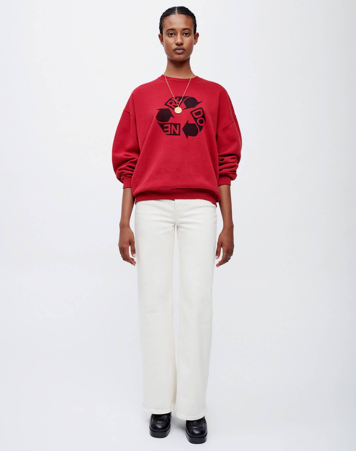 Comfort Stretch Ultra High Rise Wide Leg - Vintage White sold by Re/Done product image thumbnail 2