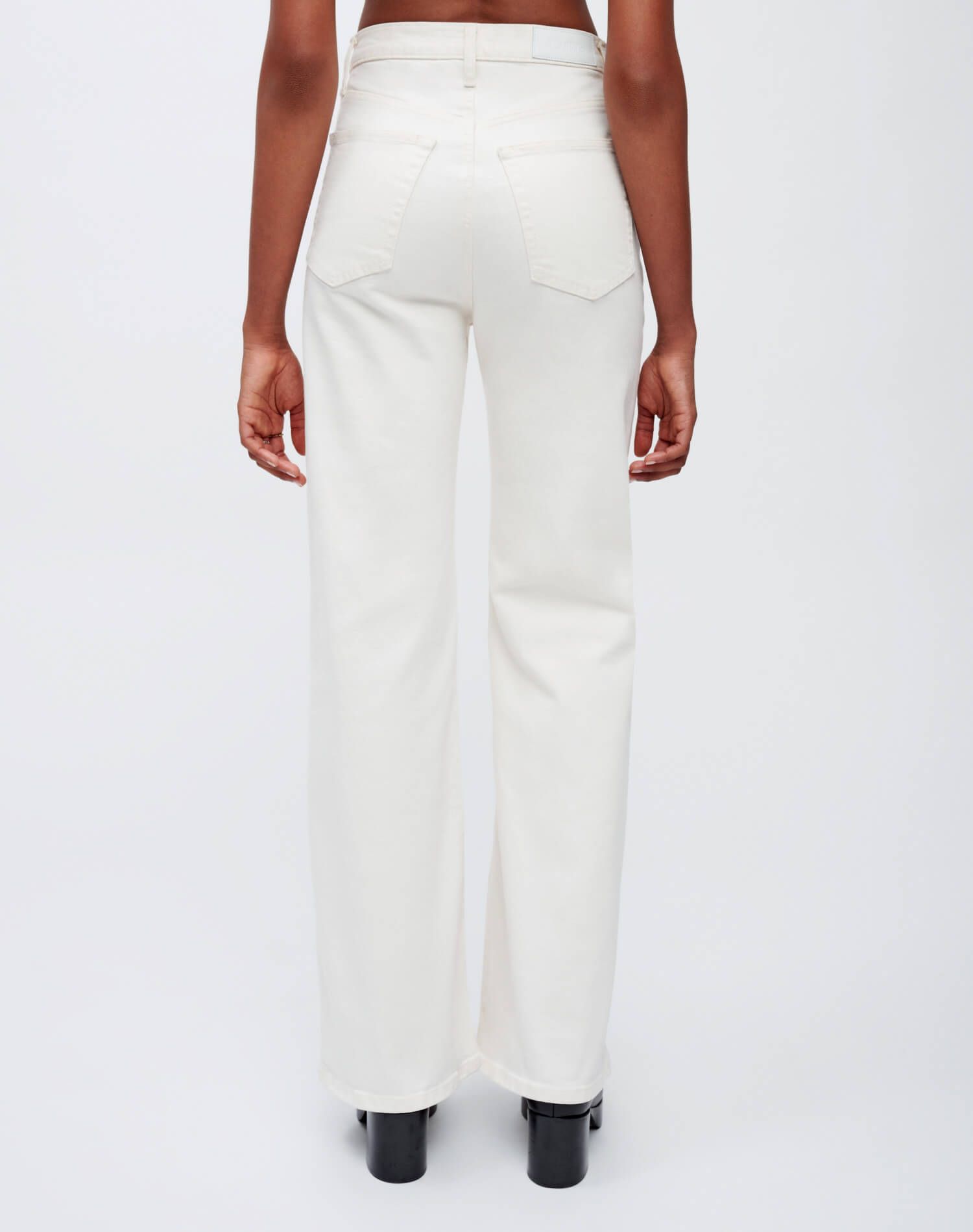 Comfort Stretch Ultra High Rise Wide Leg - Vintage White sold by Re/Done product image thumbnail 4