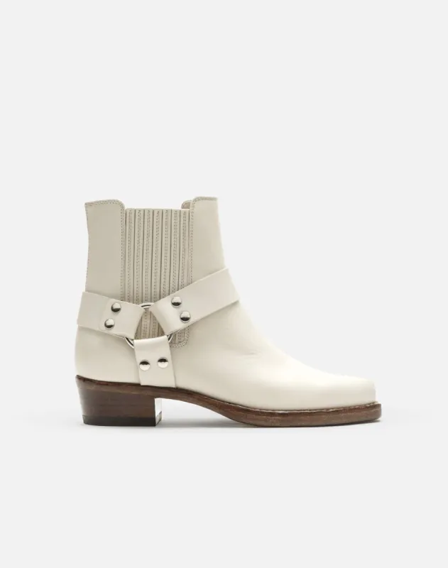 Cavalry Boot - Ivory Leather made by Re/Done
