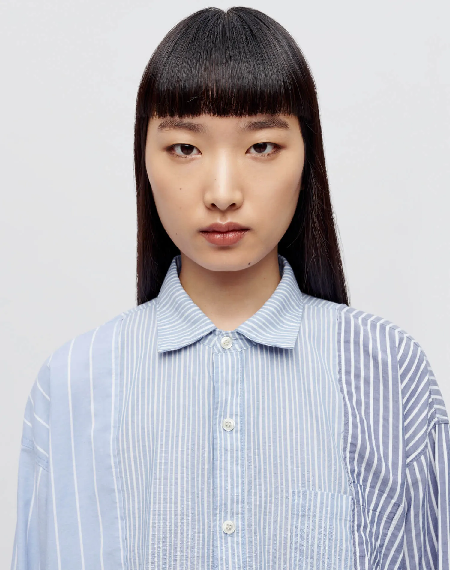 Raw Oxford Shirt - Banker Stripe Multi sold by Re/Done product image thumbnail 3