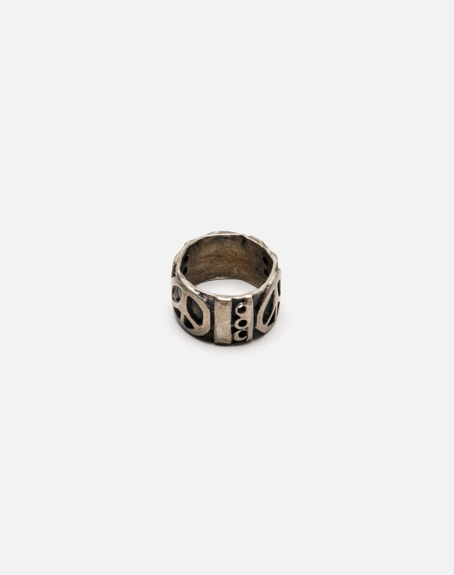 70s Peace Sign Mexican Sterling Silver Ring sold by Re/Done product image thumbnail 2