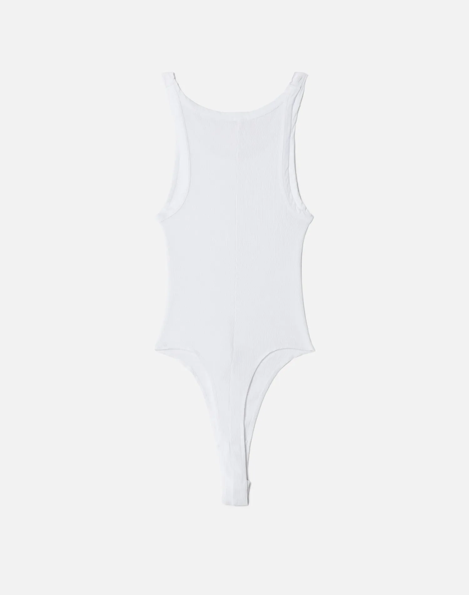 Ribbed Tank Bodysuit - Optic White sold by Re/Done product image thumbnail 2