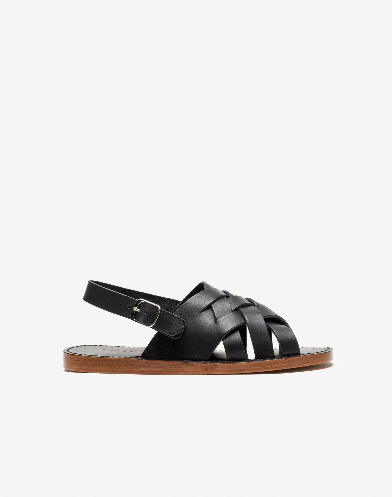 90s Fisherman Sandal - Worn Black sold by Re/Done