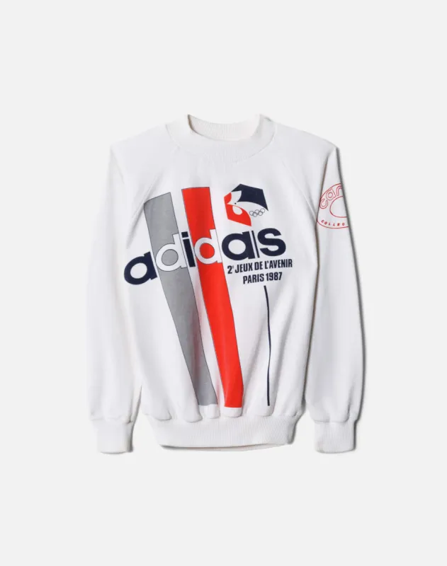 80s Adidas Olympics France Sweatshirt made by Re/Done