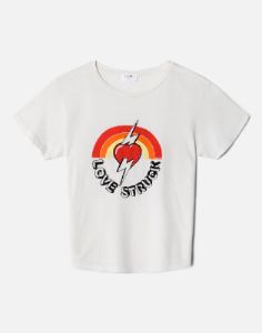 Classic "Love Struck" Graphic Tee -  Vintage White sold by Re/Done