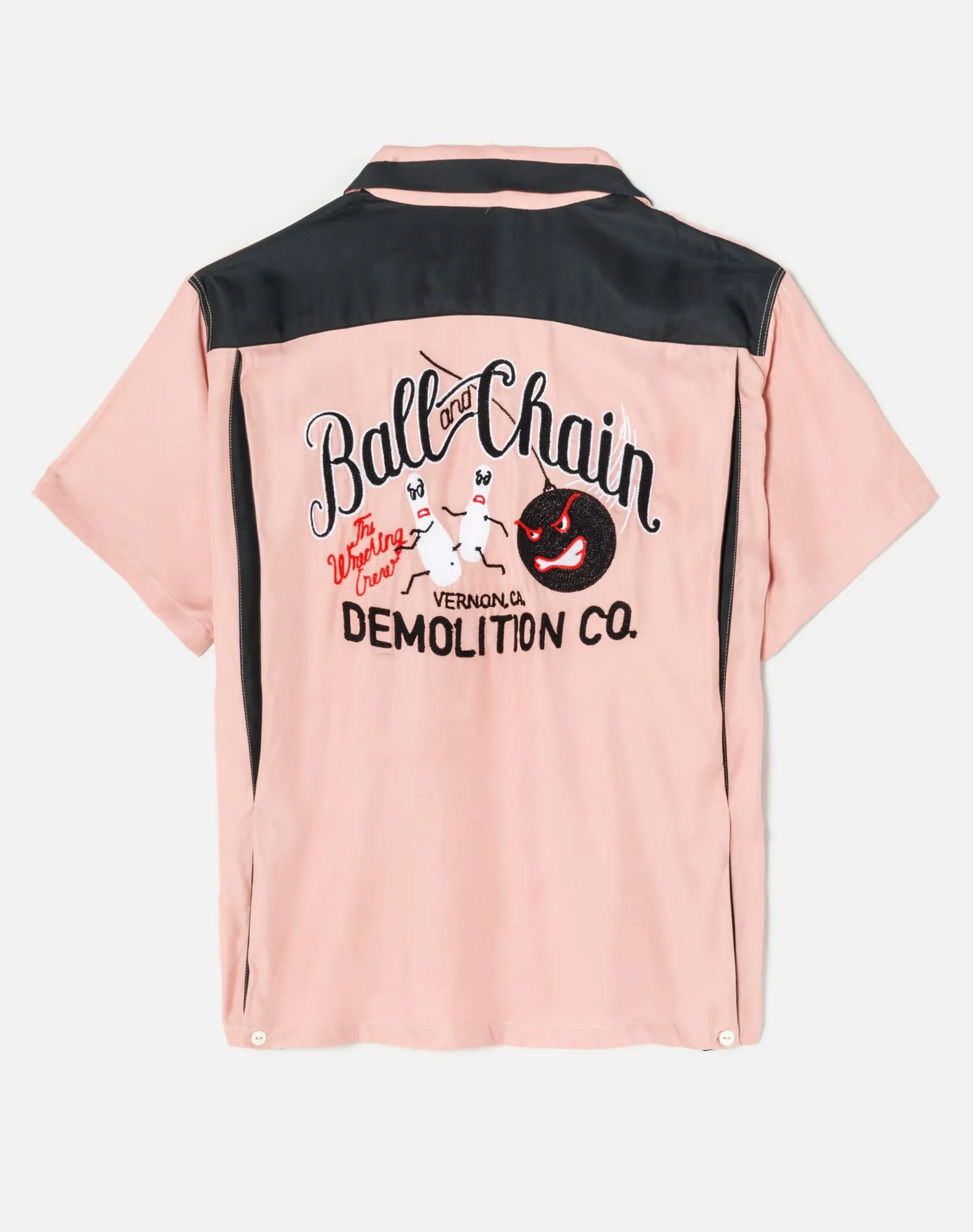 Striker Bowling Shirt - Pink/Black sold by Re/Done product image thumbnail 2