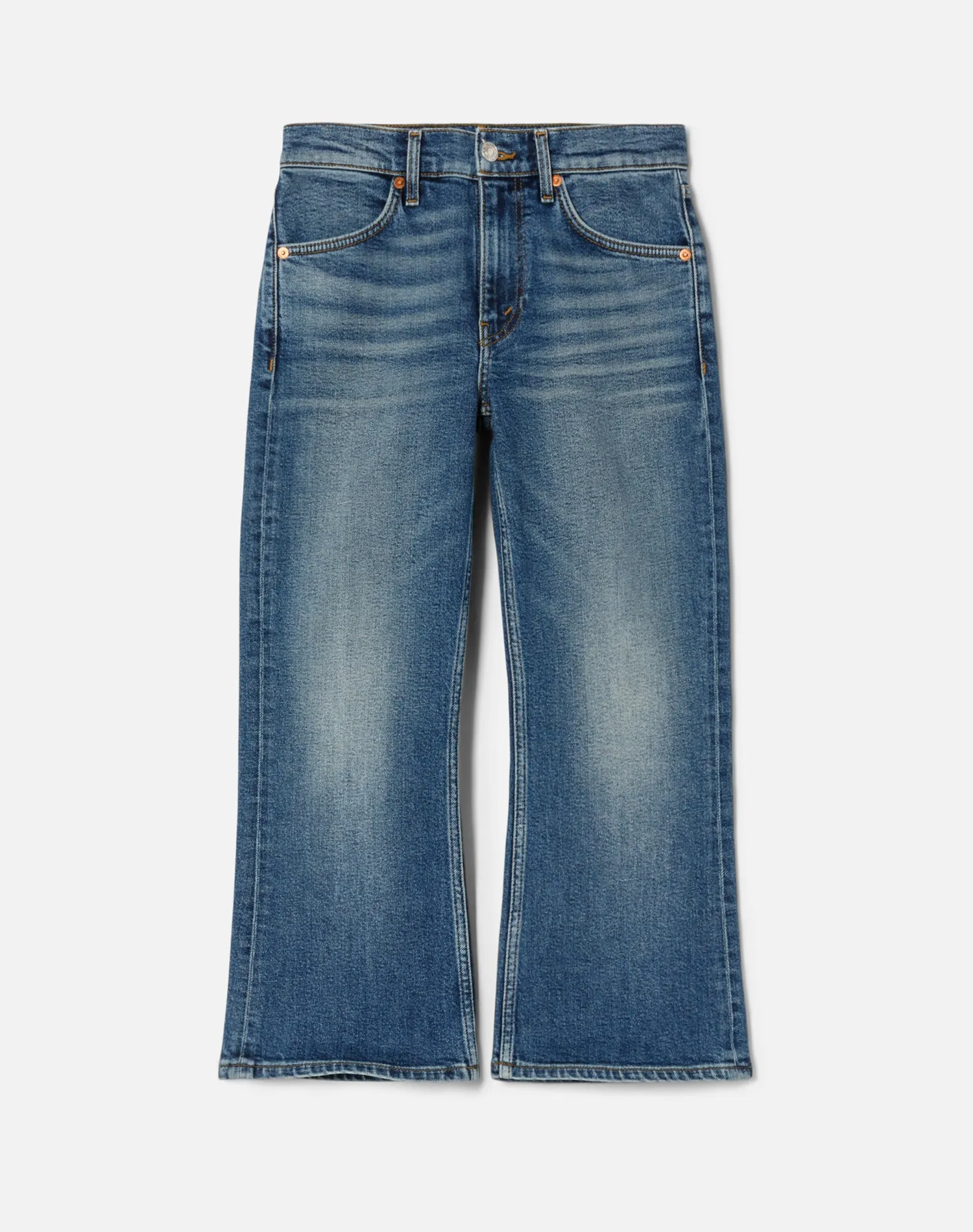 Comfort Stretch Super Crop Flare - Distressed sold by Re/Done