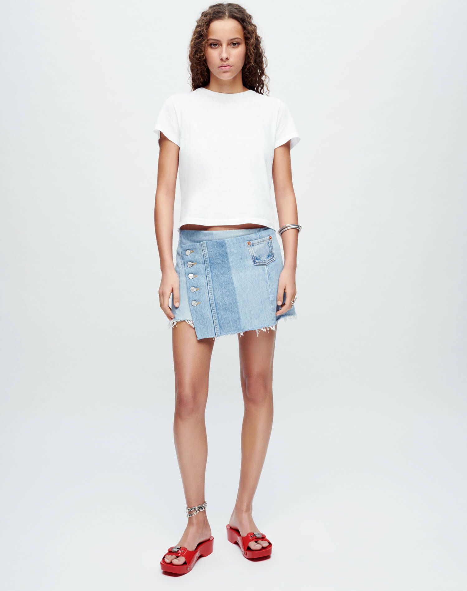Levi's Wrap Mini Skirt - Indigo sold by Re/Done
