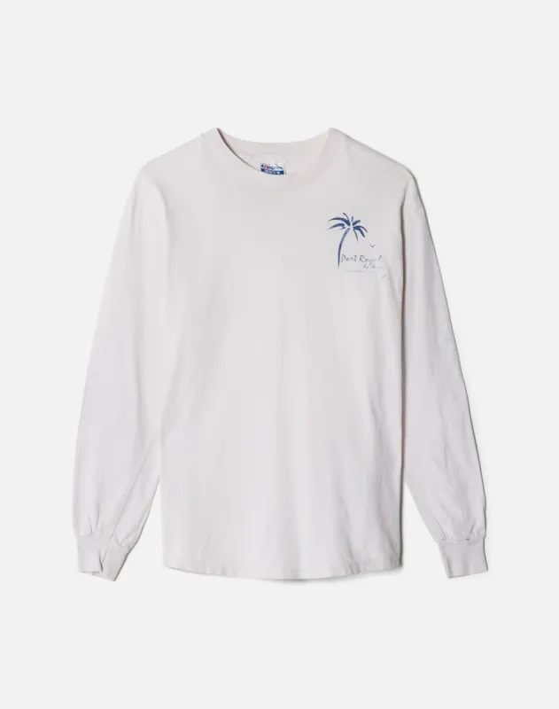 80s Hanes Long Sleeve Port Royal Tee -#7 made by Re/Done