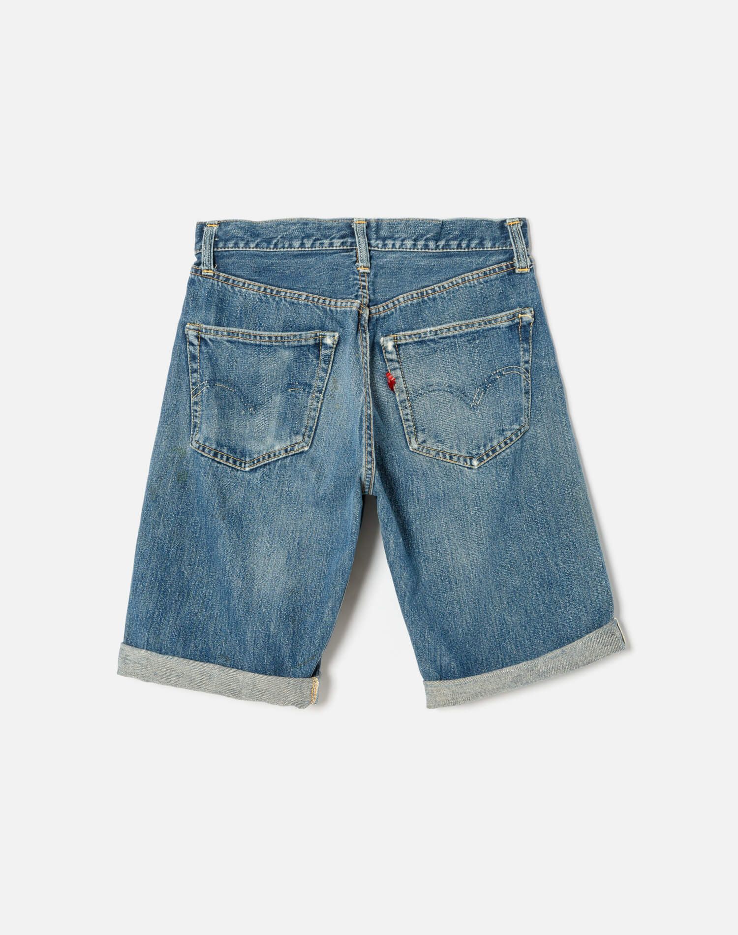 1970s Vintage Levi's Selvedge Long Short Size 25 - #126 sold by Re/Done product image thumbnail 2