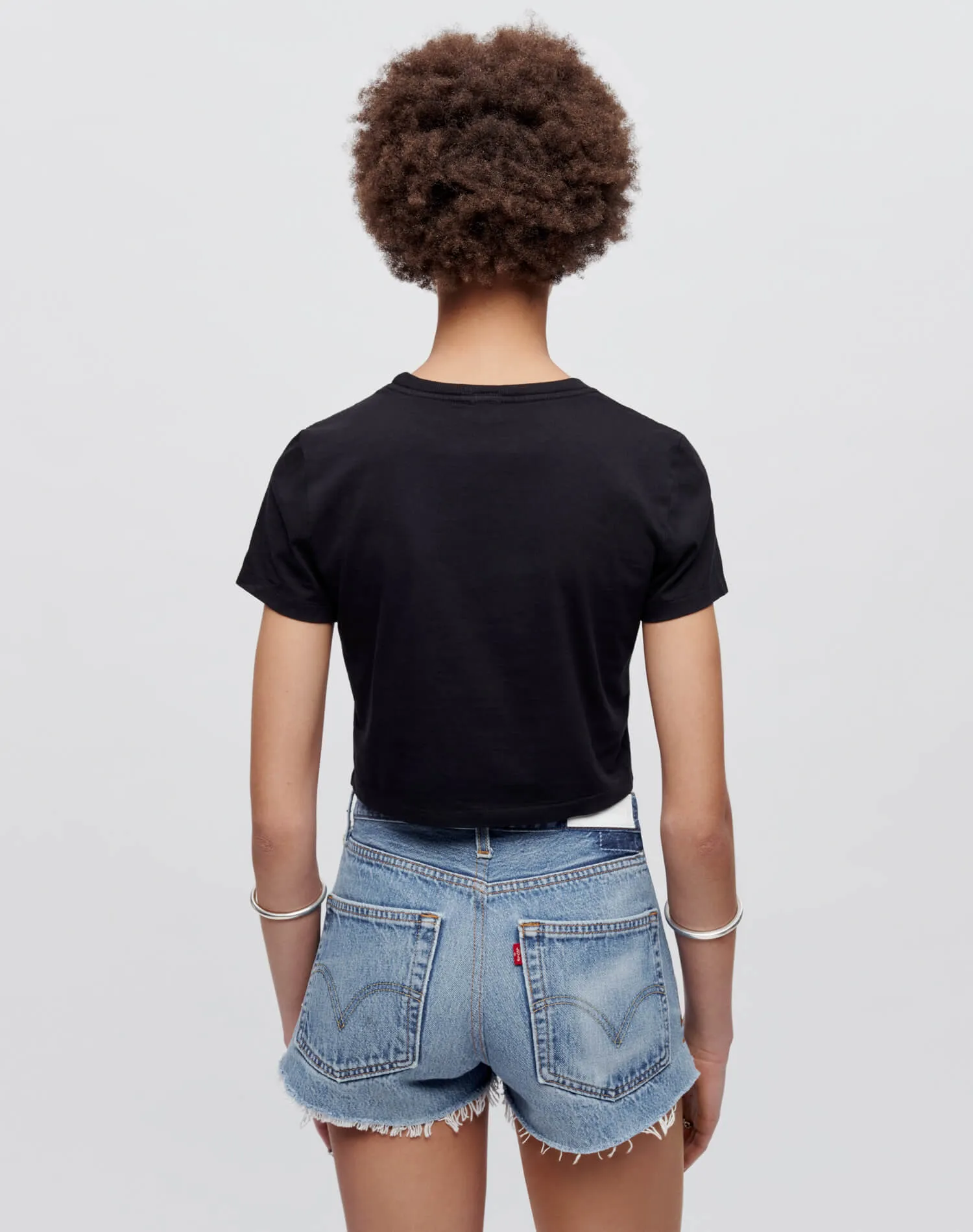 Hanes Micro Tee - Black sold by Re/Done product image thumbnail 5