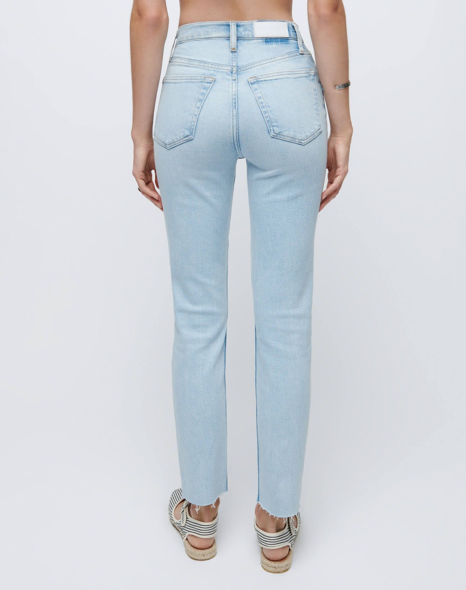 Comfort Stretch High Rise Ankle Crop - Calm Waters sold by Re/Done product image thumbnail 6