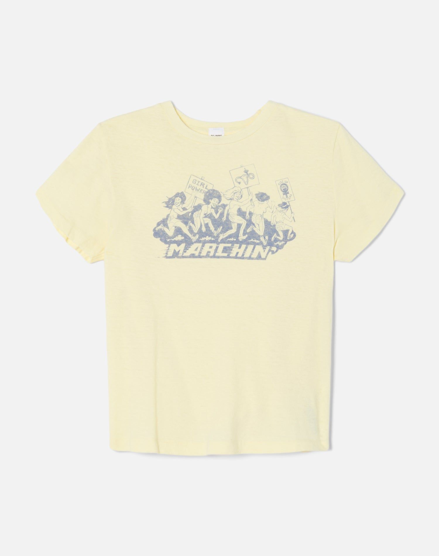Classic "Marching" Tee - Sunflower sold by Re/Done