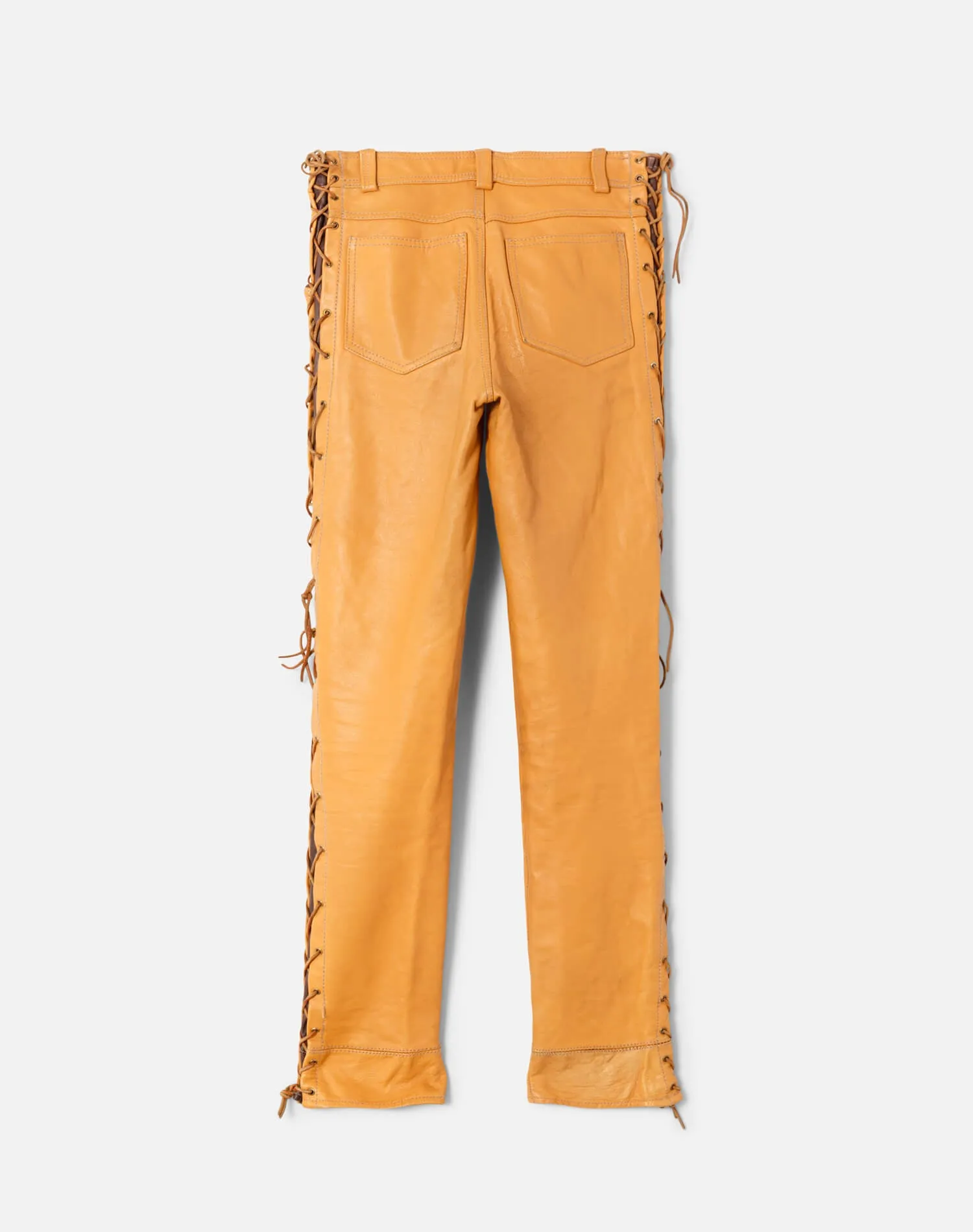 70s Flannel Lined Leather Pants sold by Re/Done product image thumbnail 2